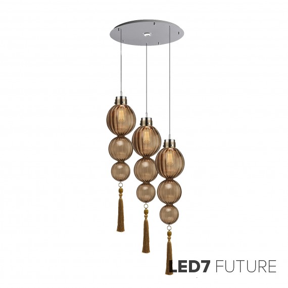 Heathfield Lighting - Medina Circle 3 Chandelier